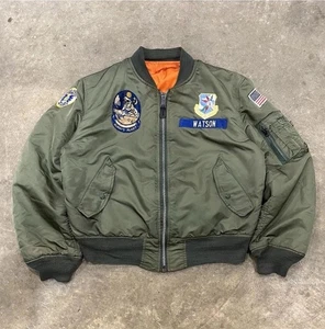  Alpha Industries Flyers Man Intermediate MA-1 MIL-J-82790J Reversible Bomber - Picture 1 of 6