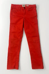 Girl’s Oshkosh Super Skinny Jeans Coral Size 7 Bright Summer Vibes Coastal Style - Picture 1 of 4