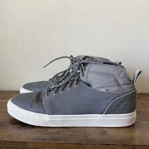 Vans Alomar Men’s Size 13 Gray Leather High Top Sneakers Camo Interior - Picture 1 of 10
