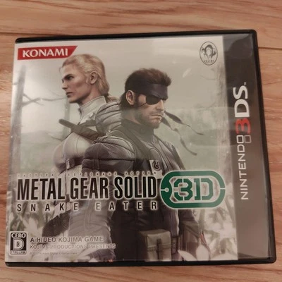 3DS Metal Gear Solid Snake Eater 3D Juego Nintendo Versión Japón Bloqueado Región Foto 1 de 3