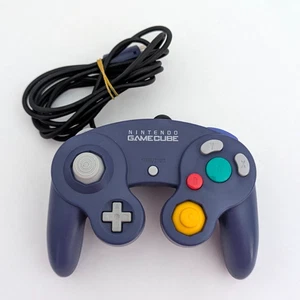 Very Good! Genuine Authentic Original Nintendo GameCube Controller Indigo Purple - Picture 1 of 5