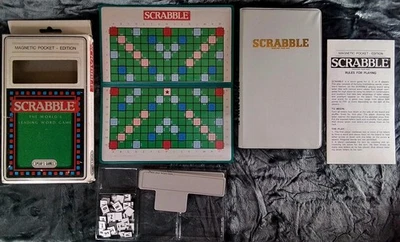 Vintage Travel Magnetic Pocket Scrabble; Spear's Games 1988 Edition; Complete VG - Image 1 of 4