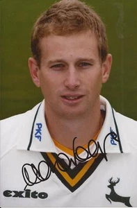 FOTO RETRATO 6x4 firmada por Adam Voges NOTTINGHAMSHIRE + CERTIFICADO DE AUTENTICIDAD - Imagen 1 de 1