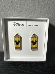 Pendientes lápiz DISNEY X Baublebar Mickey Mouse profesor regreso a la escuela - Imagen 1 de 4