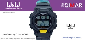 Vintage Watch Q&Q El Light. 9914, WR. 5M. Lap Memory 10. (M112 001) - Picture 1 of 6