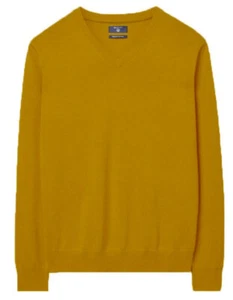 GANT Herren Pullover senf meliert leichter Baumwolle V-Ausschnitt 83072 Gr. XL - Bild 1 von 1