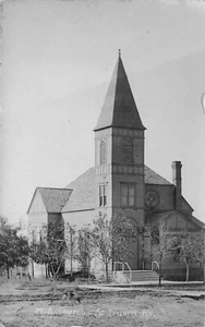 1909 St Francis Kansas KS M E Church Methodist Real Photo RPPC Postcard - Picture 1 of 2