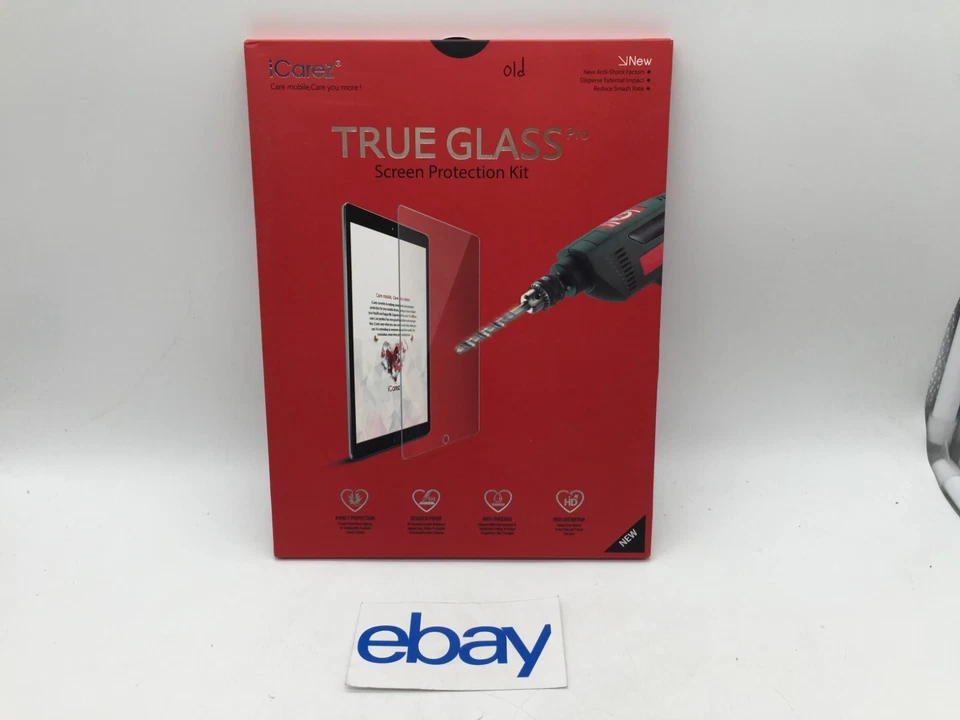 NUEVO Kit de protección de pantalla iCarez True Glass Pro para iPad Air Envío y devolución gratuitos Foto 1 de 2