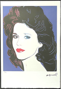 ANDY WARHOL * Jane Fonda * signed lithograph * limited # 28/100