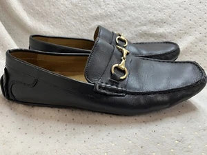 Mercanti Fiorentini relax men's 11 M black leather slip-on driving MF-8534 - Picture 1 of 11