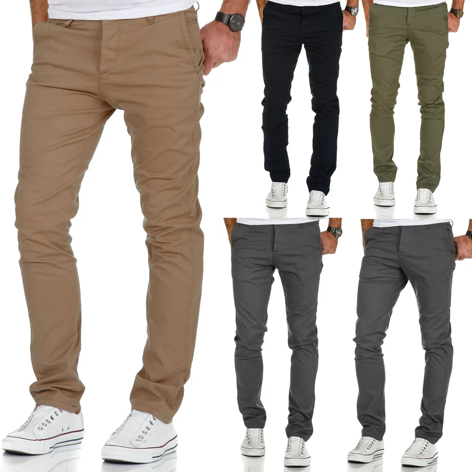 Herren Regular Slim Stretch Chino Hose Fit R7009 - Bild 1 von 1