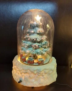 Mappamondo Neve Natale 15" Musicale Fibra Ottica Luce Soffio Aria Babbo Natale Tamburger Ragazzo - Foto 1 di 8