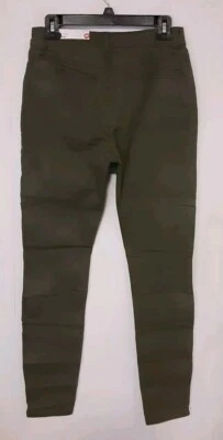 Calça skinny feminina cintura alta Hot Kiss tamanho 7 verde nova com etiquetas - Imagem 1 de 4