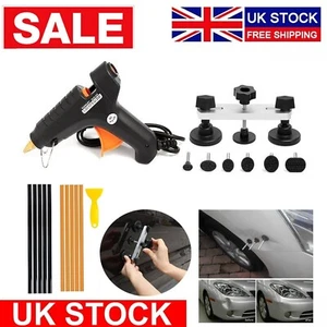 20PC CAR DENT REMOVAL PULLER KIT PAINTLESS SMALL DAMAGE REPAIR PDR TOOL GLUE GUN - Picture 1 of 16