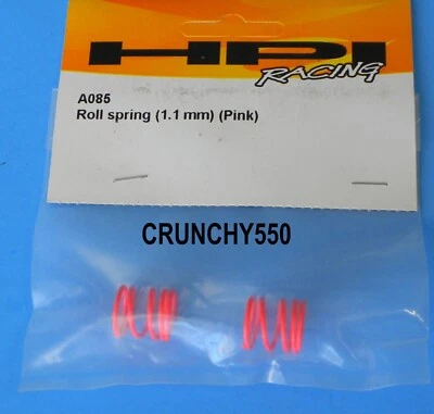 Coche de radiocontrol vintage HPI Racing A085 ROSA resortes enrollables 1,1 mm Foto 1 de 3