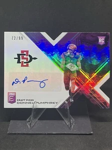 Donnel Pumphrey 2017 Donruss Elite Selecciones del draft PÚRPURA/99 #183 SDSU Rookie Auto - Imagen 1 de 2
