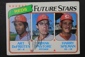 Frank Pastore (d.2012) Reds Autographed 1980 Topps #677 Signed ROOKIE Card 