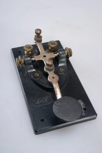 Vintage WWII J-47 Military Telegraph Key Keyer Morse Code - Photo 1/6