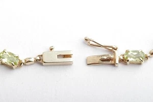 Peridot Armband 333 8K Gelbgold Länge 19cm . - Bild 1 von 7