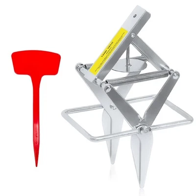 Trampa para topos, trampa para tijera de acero galvanizado, captura rápida reutilizable y fácil de configurar S... Foto 1 de 4