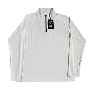 Swannies Golf Cook 1/4 Zip Performance Stretch Pullover Glacier Women’s Large - Image 1 of 4
