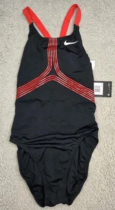 NIKE SWIM HYDRASTRONG RACERBACK ONE PIECE SWIMSUIT SIZE 34/ Size 8 New! $70 Msr - Picture 1 of 3