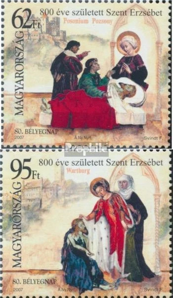 Sellos Hungría 2007 Mi 5183-5184 (emisión completa) bien usados/cancelados 2007 Hol Foto 1 de 1