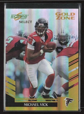 Michael Vick 2007 Score Select #70 Gold Zone /50 Atlanta Falcons - Image 1 of 2