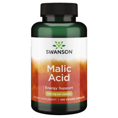 Swanson Malic Acid 600 mg 100 Veggie Capsules - Image 1 of 4