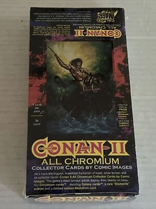 Conan II All Chromium Sealed Collector Card Box Comic Images 252 Cards NEW - Picture 1 of 2