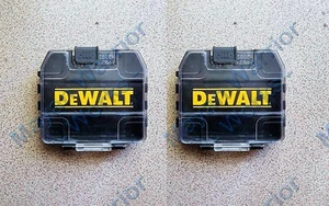 2 each Genuine Dewalt Mini Tough Case - Bits Storage Organizer - Black - Picture 1 of 5