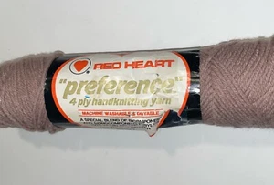 VINTAGE Red Heart Yarn PREFERENCE 4-Ply Handknitting #322 Fawn Beige 3.5oz 99.2g - Picture 1 of 6