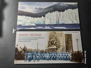 FRANCE/GROENLAND 2007 +FRANCE/POLOGNE 2019-lot of 2 booklets with sheets-MNH - Picture 1 of 3