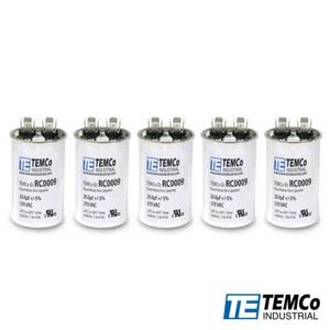 Condensador de ejecución redonda TEMCo 20 uf/MFD 370 voltios VAC 50/60 Hz - Lote-5 - Imagen 1 de 6