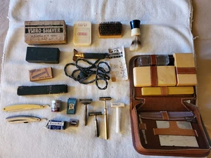 Lot Shaving Items Safety Razors, Razor Box, Tark Electric Razor, More x 19 Items - Picture 1 of 16