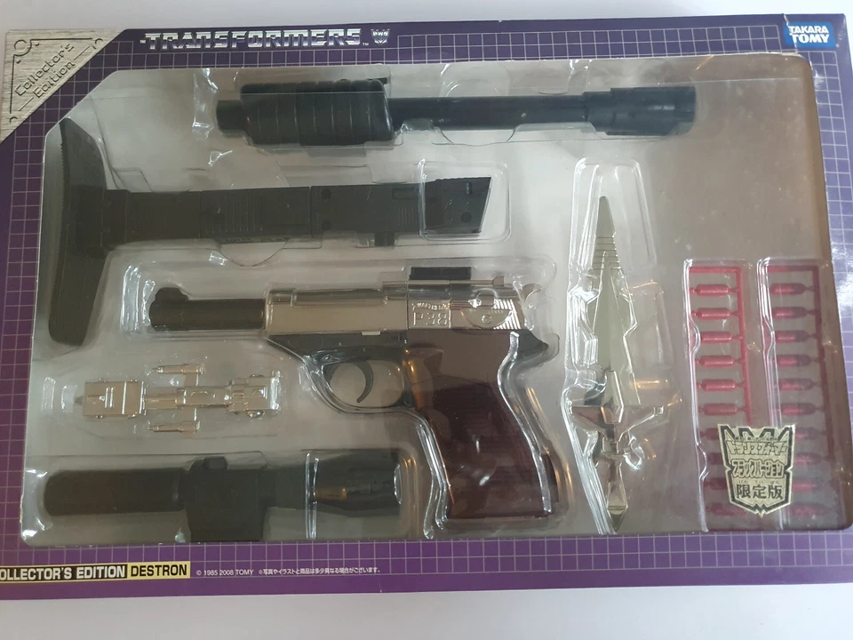 TRANSFORMERS G1 Reissue BLACK MEGATRON Gun E-hobby Collector's DESTRON Unopened - Image 1 of 4