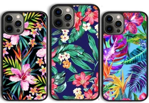 Color Tropical Floral Flowers Coque Cover Case For Iphone 16 Pro Max 15 14 13 12 - Photo 1 sur 9
