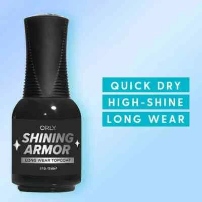 Orly SHINING ARMOR — блестящее длинное пальто 0,6 жидких унции/18 мл No2410001 - Изображение 1 из 2