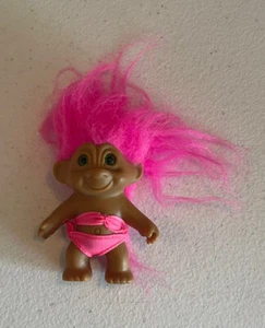 Russ Small Troll With Pink Hair And Pink Two Piece Bikini - Picture 1 of 2