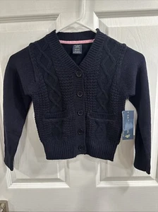 US Polo Assn. Navy Blue Sweater-Style W2HV50NAV Kids Size M-5/6- New With Tags - Picture 1 of 4