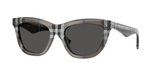 BURBERRY BE4435 414787 Check Lichen Dark Grey 53 mm Women's Sunglasses - Picture 1 of 1