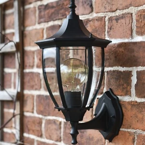 'Alderney' Traditional Outdoor Bottom Fix Wall Lantern IP44 - Picture 1 of 5