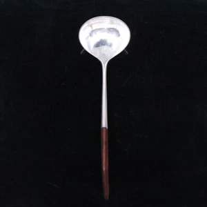 Hans Bunde / Cohr. Sterling Silver & Rosewood Gravy Ladle. - 1960s - Picture 1 of 3