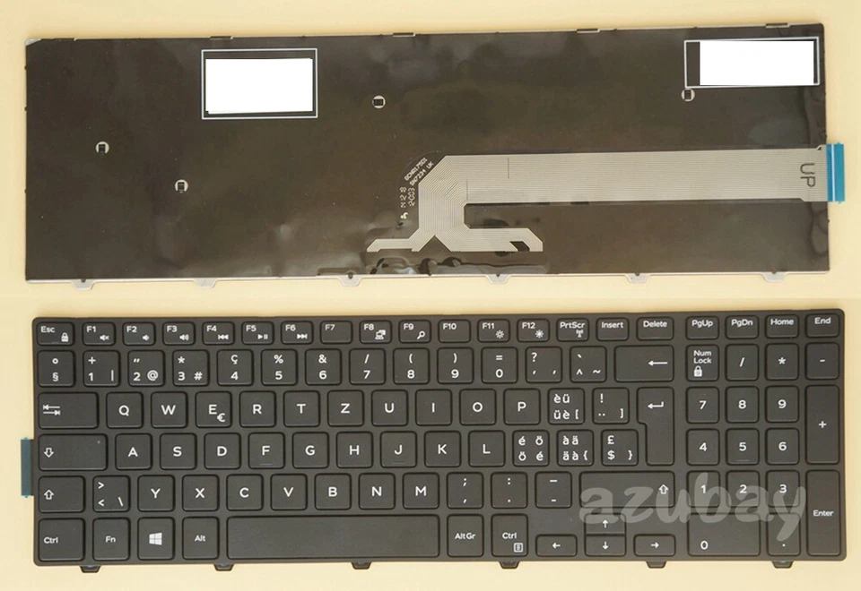 Swiss CH Keyboard for Dell 5542 5547 5551 5555 5758 5557 7557 15-3000 3541 3565 - Image 1 of 1