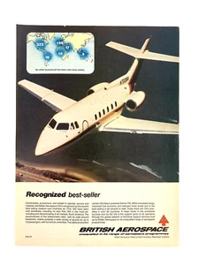 Anuncio de revista vintage, British Aerospace. 1981. Color. Bae-125.  - Imagen 1 de 2