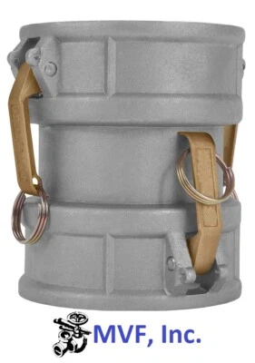 4" X 4" Part DD Female x Female Spool Coupler Aluminum Hose Camlock DD400AL - Image 1 of 4