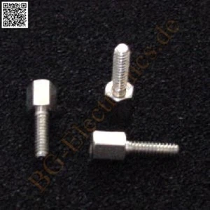 1 x DBIAME M2x4 SW4 Distanzbolzen Abstandsbolzen Round brass space 1pcs - Bild 1 von 1