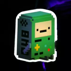 Minecraft Aufkleber BMO Pixel Art glänzend - Bild 1 von 2