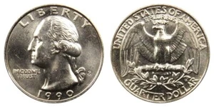 1990-P Uncirculated Washington Quarter - Picture 1 of 1