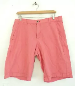 Pantalones cortos para hombre GAP, talla 33, a rayas rojas, algodón, frente plano de verano - Imagen 1 de 5
